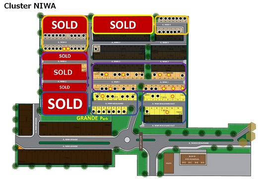 Site Plan Stock Tipe Hanamizuki Savasa Deltamas