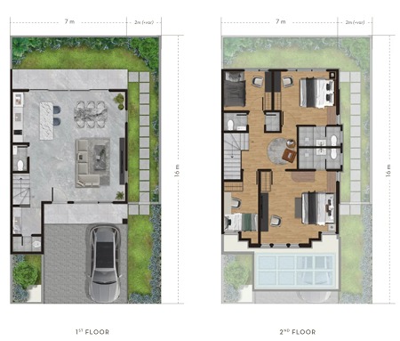 Layout Rumah Mewah Baru di Lippo Cikarang Cluster Alegra Cassa de Lago Tipe 7