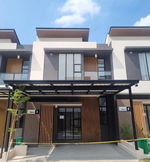 Rumah 2 Lantai Bergaya Jepang Depan AEON 2 Kamar Tidur — Tipe Yamabuki Savasa Deltamas