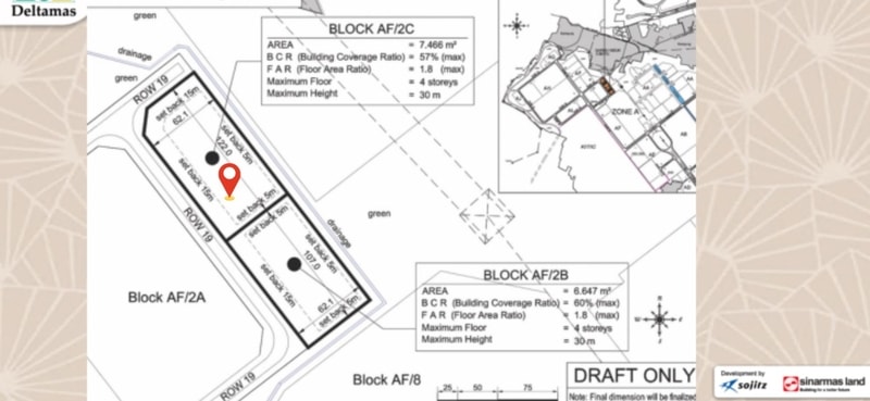 Jual Lahan Kavling Industri Kawasan GIIC Greenland Deltamas Luas 7446 Meter