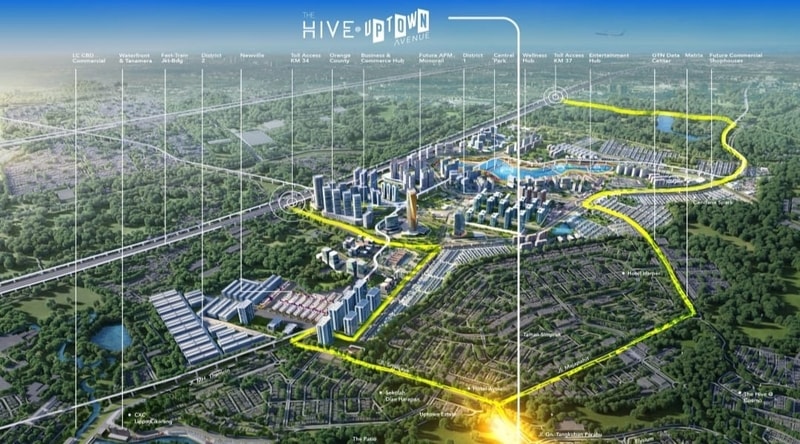 Lokasi the hive uptown lippo cikarang