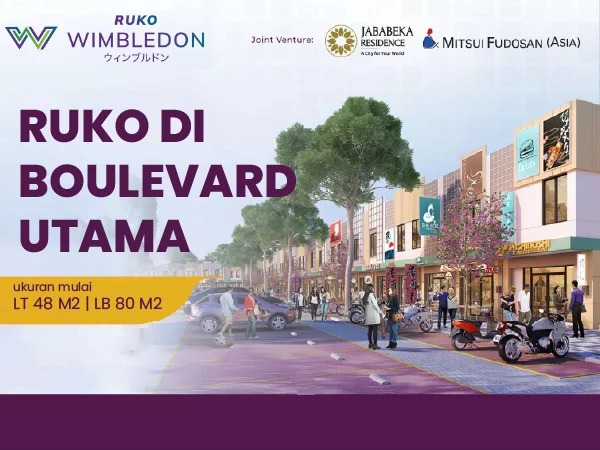 Terbaru, Ruko Wimbledon Jababeka Cikarang