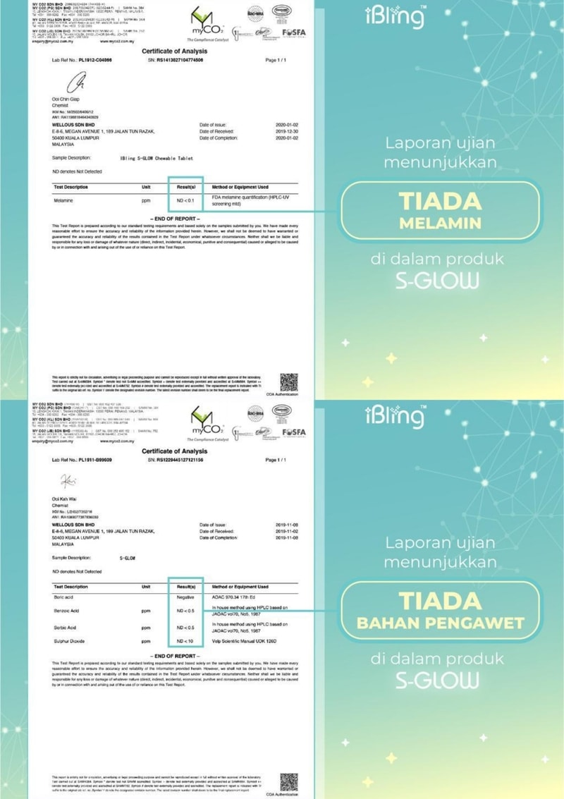 TIDAK ADA BAHAN PENGAWET