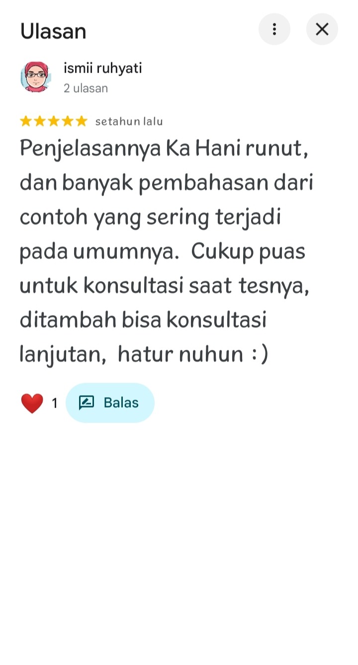 Testimoni klien tes STIFIn Bandung