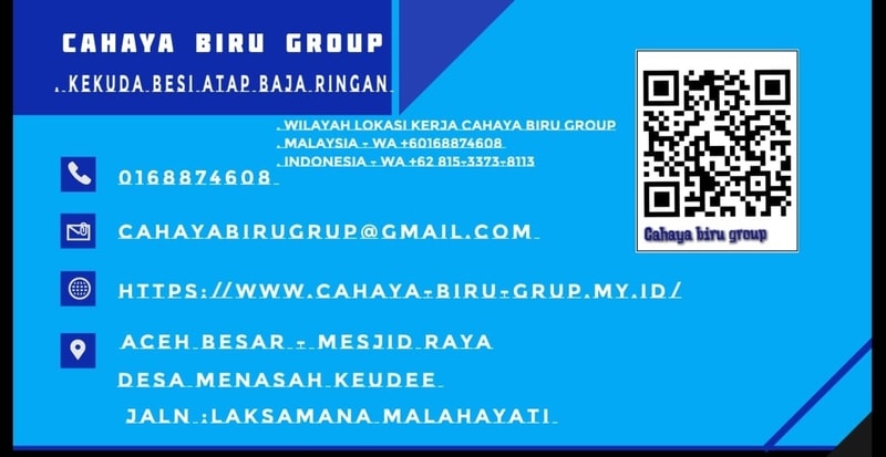 kartu logo cahaya biru group