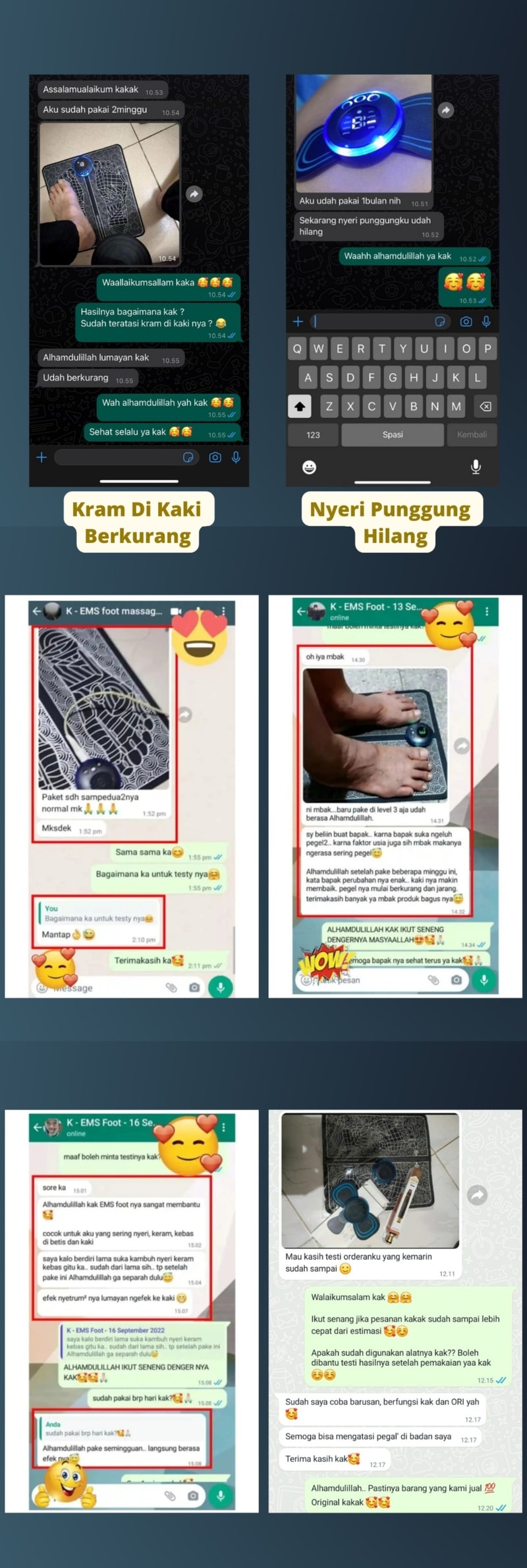 Testimoni Alat pijat elektrik