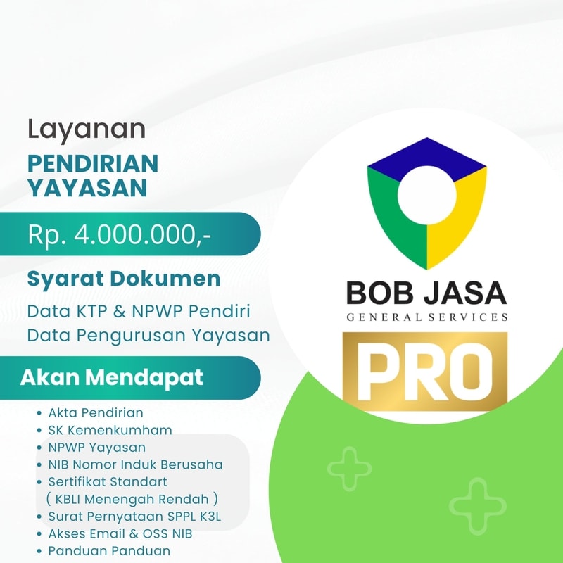 jasa pendirian yayasan, jasa pembuatan yayasan bayar setelah jadi, biro jasa pendirian yayasan COD, urus legalitas yayasan tanpa DP, jasa pendirian yayasan murah, jasa pembuatan yayasan cepat, biro jasa yayasan terpercaya, paket pendirian yayasan lengkap, biaya pembuatan yayasan 2025, harga jasa pendirian yayasan, cara mendirikan yayasan online, syarat pembuatan yayasan, jasa pengurusan SK Kemenkumham yayasan, jasa pembuatan NIB yayasan, konsultan pendirian yayasan, jasa legalitas yayasan bayar di tempat, jasa pendirian yayasan di Jawa, jasa pendirian yayasan seluruh Jawa, jasa pendirian yayasan Surabaya, jasa pembuatan yayasan Sidoarjo, biro jasa pendirian yayasan Gresik, urus legalitas yayasan Malang, jasa pendirian yayasan Pasuruan, jasa pembuatan yayasan Mojokerto, biro jasa pendirian yayasan Jember, jasa pendirian yayasan Banyuwangi, jasa pembuatan yayasan Kediri, urus legalitas yayasan Madiun, jasa pendirian yayasan Jawa Timur, jasa pembuatan yayasan Semarang, biro jasa pendirian yayasan Solo, urus legalitas yayasan Surakarta, jasa pendirian yayasan Yogyakarta, jasa pembuatan yayasan Sleman, biro jasa pendirian yayasan Bantul, jasa pendirian yayasan Magelang, jasa pembuatan yayasan Pekalongan, urus legalitas yayasan Tegal, jasa pendirian yayasan Kudus, jasa pembuatan yayasan Pati, biro jasa pendirian yayasan Jepara, jasa pendirian yayasan Salatiga, jasa pembuatan yayasan Klaten, urus legalitas yayasan Jawa Tengah, jasa pendirian yayasan Bandung, jasa pembuatan yayasan Bekasi, biro jasa pendirian yayasan Depok, urus legalitas yayasan Bogor, jasa pendirian yayasan Karawang, jasa pembuatan yayasan Cirebon, biro jasa pendirian yayasan Tasikmalaya, jasa pendirian yayasan Sukabumi, jasa pembuatan yayasan Indramayu, urus legalitas yayasan Jawa Barat, jasa pendirian yayasan Jakarta, jasa pembuatan yayasan Jakarta Selatan, biro jasa pendirian yayasan Jakarta Timur, urus legalitas yayasan Jakarta Pusat, jasa pendirian yayasan Jakarta Barat, jasa pembuatan yayasan Jakarta Utara, jasa pendirian yayasan DKI Jakarta, jasa pembuatan yayasan Tangerang, biro jasa pendirian yayasan Tangerang Selatan, urus legalitas yayasan Serang, jasa pendirian yayasan Cilegon, jasa pembuatan yayasan Banten, pendirian yayasan sistem COD, buat yayasan bayar setelah jadi, legalitas yayasan bayar belakang, jasa notaris pendirian yayasan, cara urus yayasan cepat, jasa pendirian yayasan pendidikan, jasa pembuatan yayasan sosial, biro jasa pendirian yayasan keagamaan, jasa pendirian yayasan lingkungan hidup, pendirian yayasan aman dan resmi, Bob Jasa pendirian yayasan, bayarsetelahjadi.online jasa yayasan, jasa pendirian yayasan terdekat, biro jasa yayasan profesional, paket murah pendirian yayasan, pendirian yayasan plus NIB, jasa urus izin yayasan lengkap, cara buat akta notaris yayasan, pengesahan yayasan Kemenkumham, jasa pendirian yayasan COD Surabaya, jasa pembuatan yayasan bayar setelah jadi Bandung, biro jasa yayasan tanpa DP Jakarta, jasa pendirian yayasan murah Semarang, jasa pembuatan yayasan cepat Yogyakarta, jasa yayasan terpercaya di Jawa Timur, biro jasa yayasan terbaik di Jawa Tengah, konsultan yayasan profesional di Jawa Barat, harga buat yayasan di Sidoarjo, biaya urus yayasan di Bekasi, proses pendirian yayasan di Depok, jasa pendirian yayasan terdekat di Malang, pendirian yayasan online di Solo, buat yayasan dari rumah, jasa pengurusan yayasan lengkap, pendirian yayasan murah dan cepat, biro jasa legalitas yayasan, ahli pendirian yayasan, jasa pendirian yayasan bergaransi, tempat membuat yayasan, kantor jasa pendirian yayasan, layanan pembuatan yayasan, panduan mendirikan yayasan, jasa pendirian yayasan COD di Malang, jasa pembuatan yayasan bayar setelah jadi di Bogor, biro jasa yayasan tanpa DP di Tangerang, jasa pendirian yayasan murah di Cirebon, jasa pembuatan yayasan cepat di Kediri, jasa yayasan terpercaya di Tegal, biro jasa yayasan terbaik di Tasikmalaya, konsultan yayasan profesional di Serang, harga buat yayasan di Karawang, biaya urus yayasan di Madiun, proses pendirian yayasan di Pekalongan, jasa pendirian yayasan terdekat di Cilegon, pendirian yayasan online di Salatiga, jasa pendirian yayasan untuk panti asuhan, jasa pembuatan yayasan untuk sekolah, biro jasa pendirian yayasan untuk masjid, jasa pendirian yayasan nirlaba, cara daftar yayasan online, pengurusan yayasan dari awal sampai jadi, jasa pendirian yayasan satu paket, layanan pembuatan yayasan COD, jasa pendirian yayasan area Jawa, biro jasa yayasan se-Jawa, urus izin yayasan di semua kota di Jawa, jasa pendirian yayasan kabupaten, jasa pembuatan yayasan kota, biro jasa pendirian yayasan terpercaya Surabaya, jasa pendirian yayasan terpercaya Bandung, jasa pendirian yayasan terpercaya Semarang, jasa pendirian yayasan terpercaya Jakarta, jasa pendirian yayasan terpercaya Yogyakarta, jasa perizinan yayasan, legalitas yayasan COD, akta yayasan bayar setelah jadi, SK yayasan bayar di tempat, NPWP yayasan, NIB yayasan, izin operasional yayasan, jasa pendirian yayasan murah se-Jawa, biro jasa yayasan cepat di pulau Jawa, pendirian yayasan COD area Jatim, pendirian yayasan COD area Jateng, pendirian yayasan COD area Jabar, jasa legalitas yayasan amanah, solusi pendirian yayasan, partner pembuatan yayasan, jasa pendirian yayasan 24 jam, konsultasi gratis pendirian yayasan, cara order jasa pendirian yayasan, testimoni jasa pendirian yayasan, review jasa pendirian yayasan Bob Jasa, jasa pendirian yayasan tanpa ribet, alur pembuatan yayasan, dokumen pendirian yayasan, proposal pendirian yayasan, anggaran dasar yayasan, jasa pembuatan AD/ART yayasan, pendirian yayasan satu hari jadi, jasa pendirian yayasan kilat, jasa pendirian yayasan ekspres, biro jasa urus yayasan sampai tuntas, jasa pendirian yayasan online terpercaya
