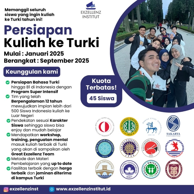 Flyer kuliah di Turki