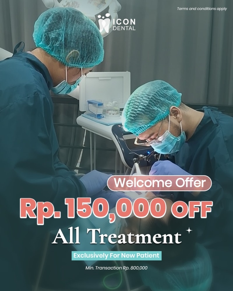 diskon pasien baru icon dental