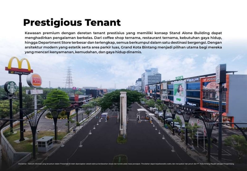 Tenant Pilihan Yang Ada di Grand Kota Bintang Bekasi