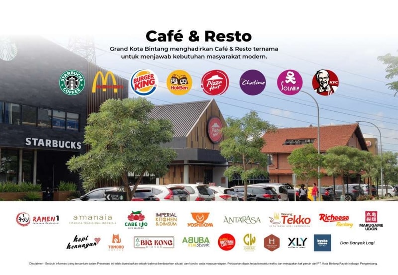 Cafe dan Resto Pilihan di Grand Kota Bintang Bekasi