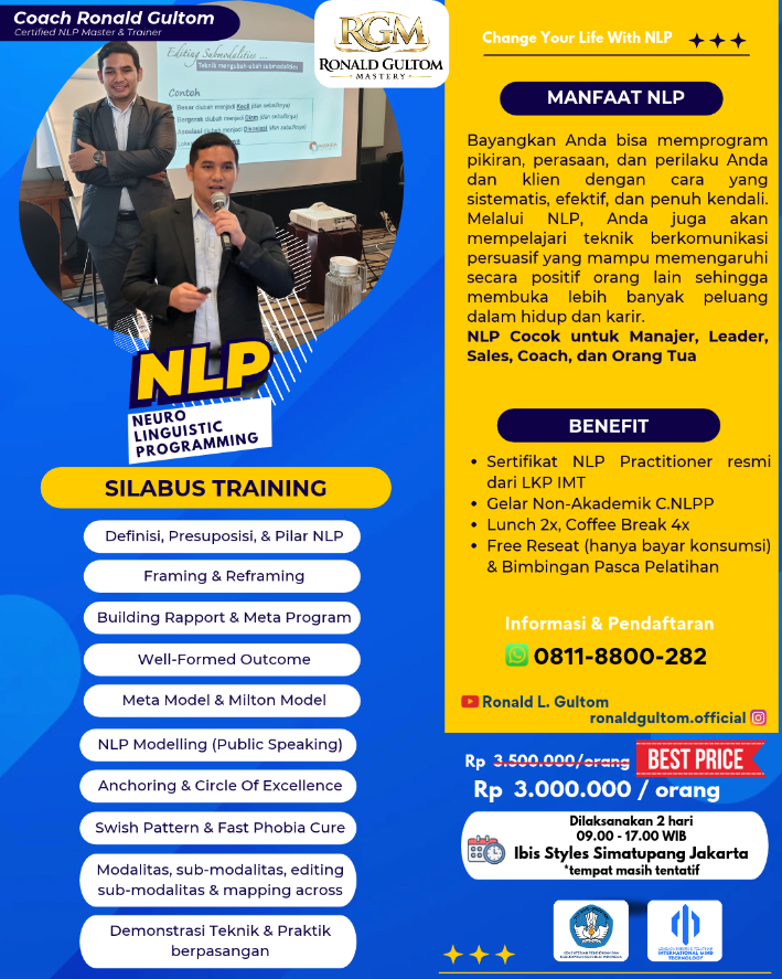 Pelatihan NLP Neuro Linguistic Programming
