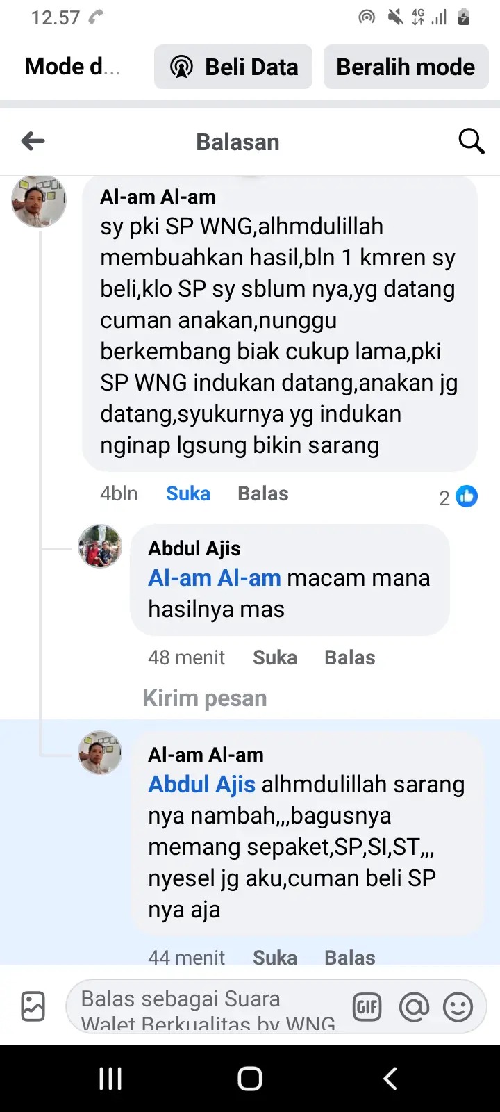 Testimoni Facebook WNG 2