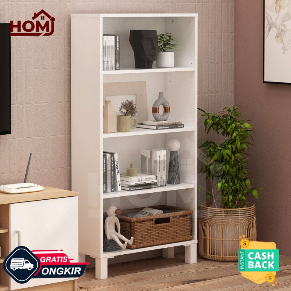 Rak Buku Estetik Polka